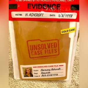 Unsolved Cold Case Mystery Murder Game: Who Murdered Harmony Ashcroft?